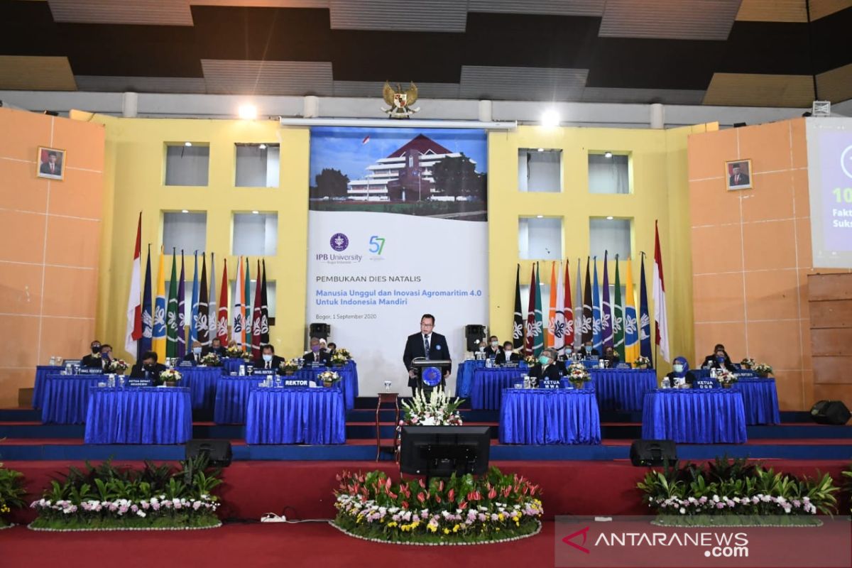 Presiden Jokowi ucapkan selamat Dies Natalis ke-57 IPB University