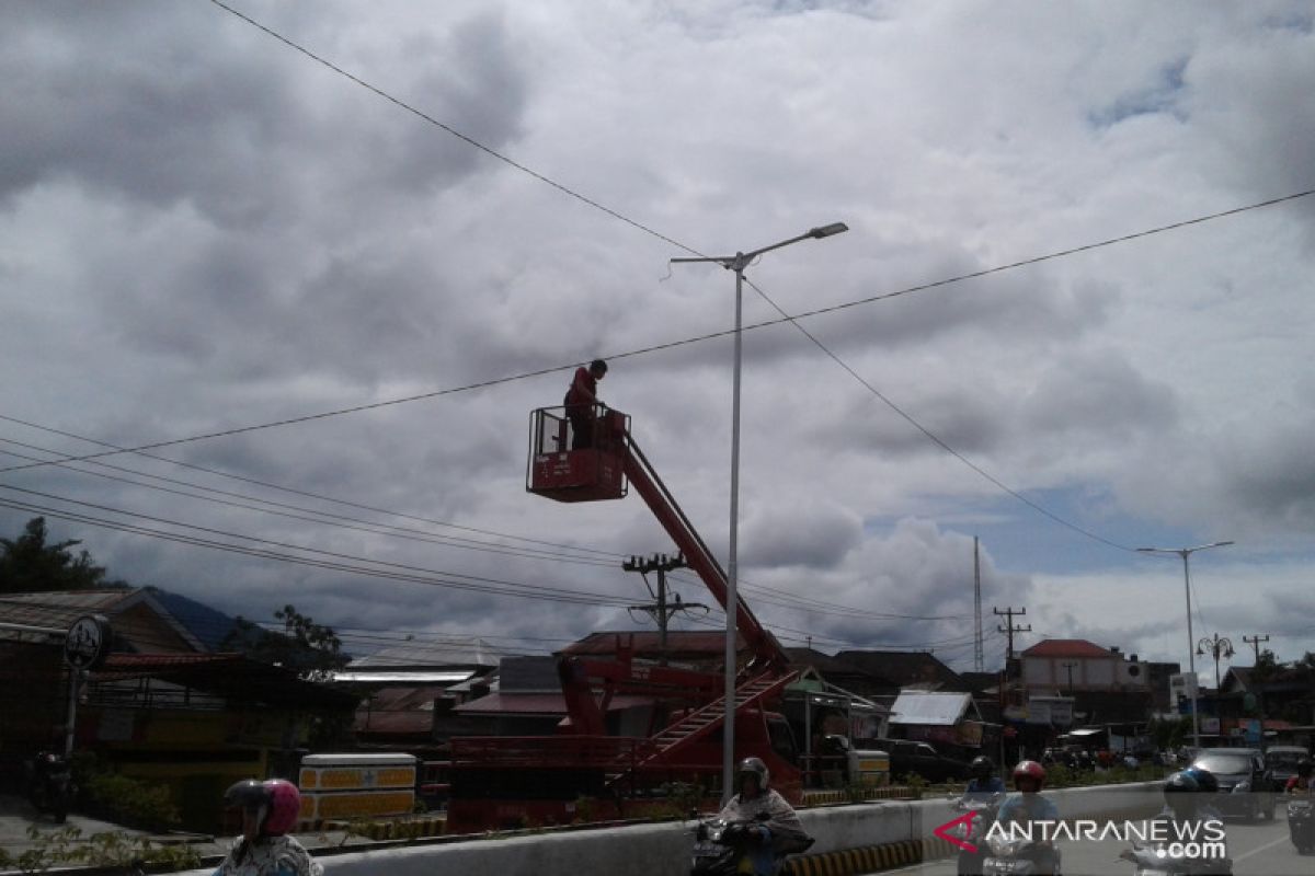 50 persen lampu penerangan jalan Rejang Lebong padam