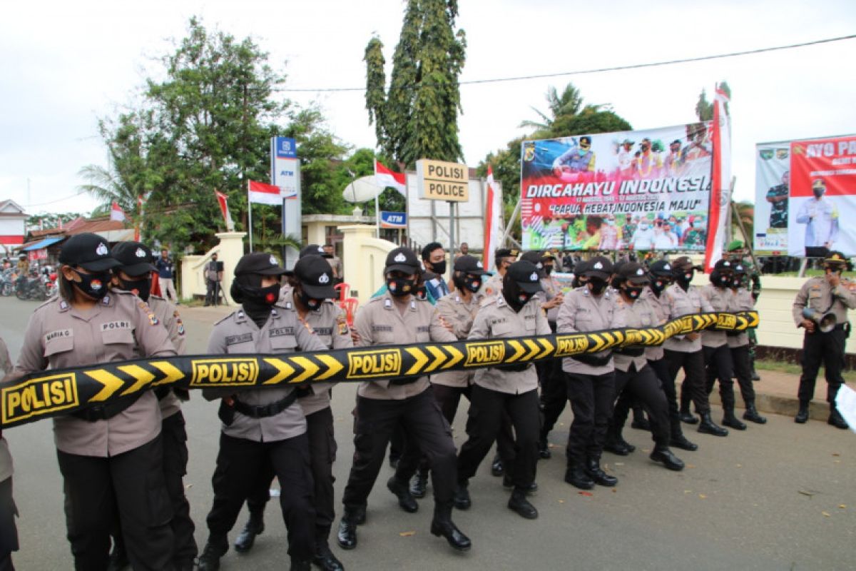 Polres Merauke gelar sispamkota dan ops mantap braja