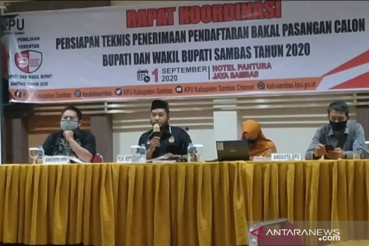 KPU Sambas : Pencalonan bapaslon tidak gugur meski positif COVID-19