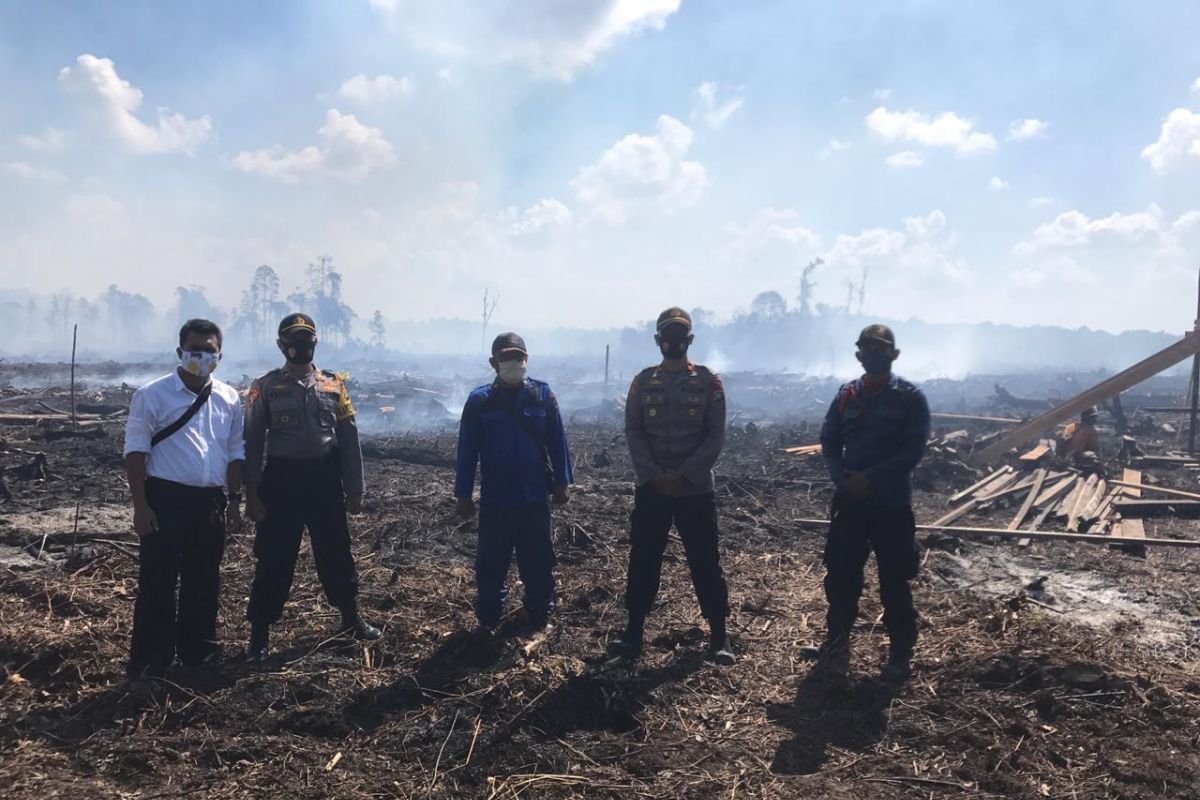 Polisi Bangka selidiki kebakaran lahan 1,5 hektar di Pagarawan