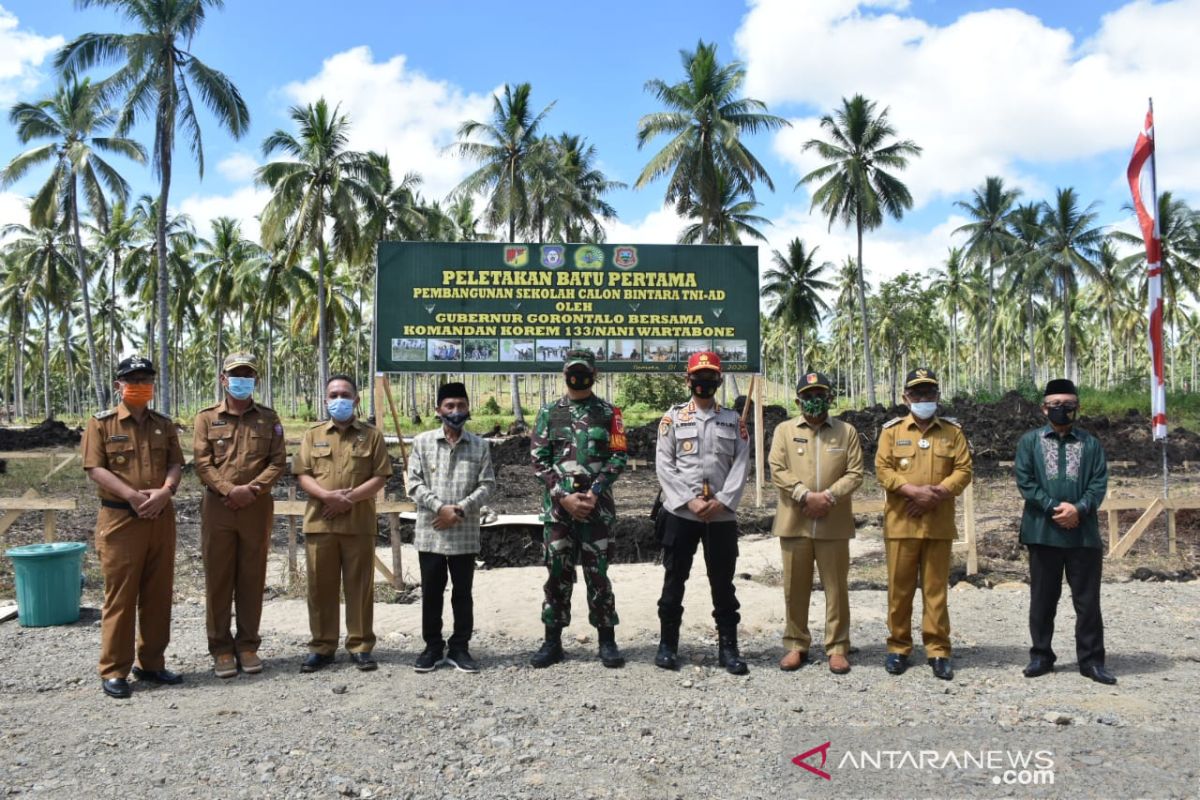 Gedung Secaba TNI AD resmi dibangun di Kabupaten Gorontalo