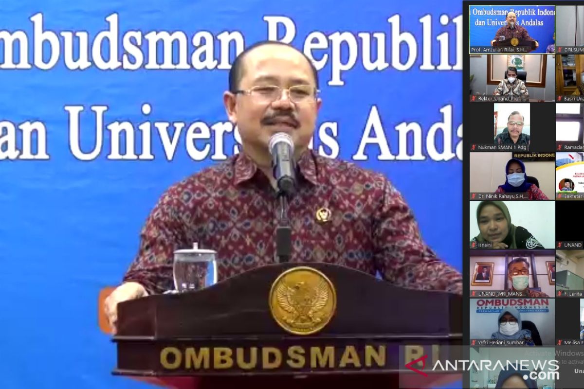 Ombudsman-Unand kerja sama tingkatkan kualitas pelayanan publik