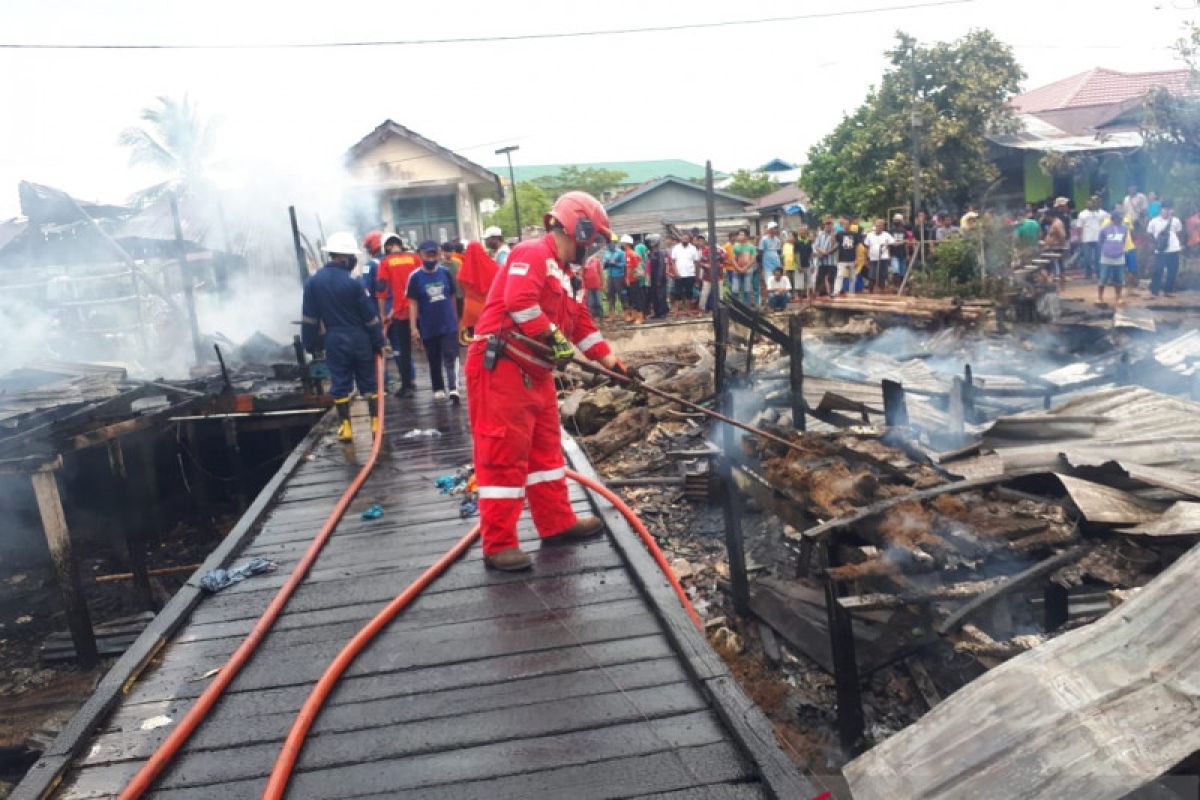 Tujuh rumah di Tarakan ludes terbakar