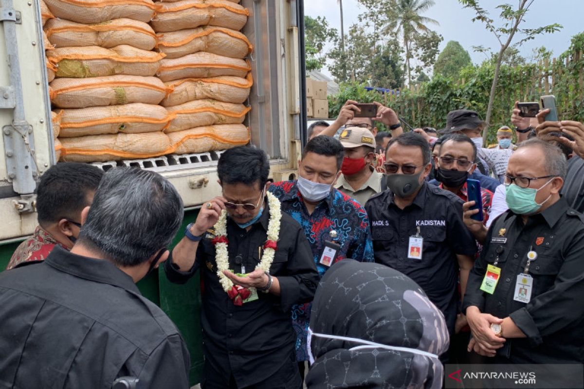 Mentan Syahrul Yasin lepas ekspor produk hortikultura asal Malang ke Taiwan