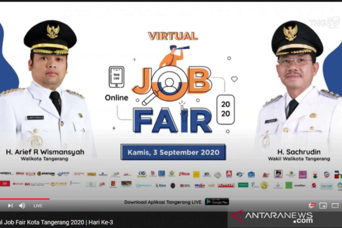 Disnaker Tangerang:  44.207 lamaran masuk via Job Fair Online