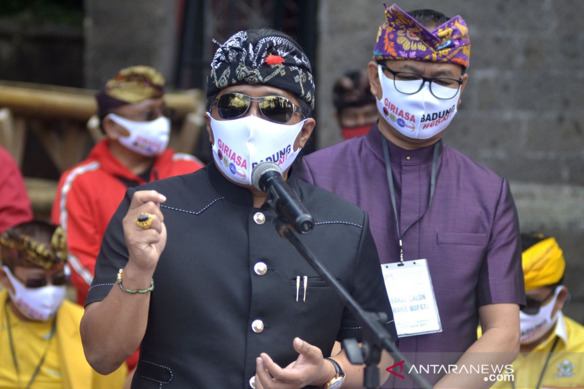 Pasangan petahana GiriAsa lakukan Pendaftaran Pilkada 2020 untuk Kabupaten Badung