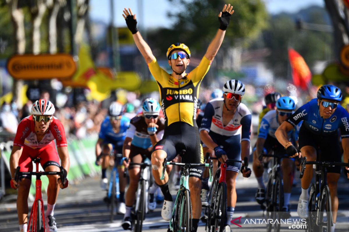 Wout van Aert menangi etape untuk kedua kalinya di Tour de France 2020