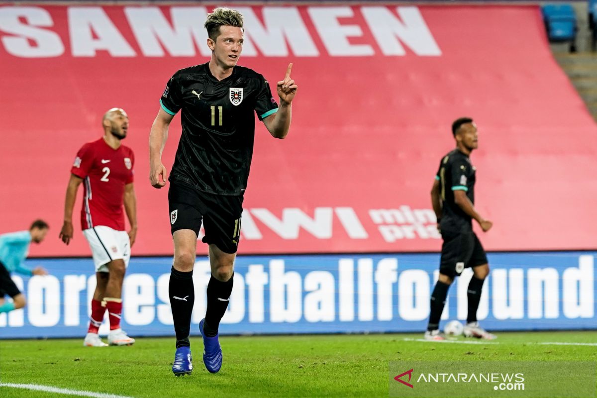 Divisi B Grup 1 UEFA Nations League, Austria curi kemenangan 2-1 di markas Norwegia