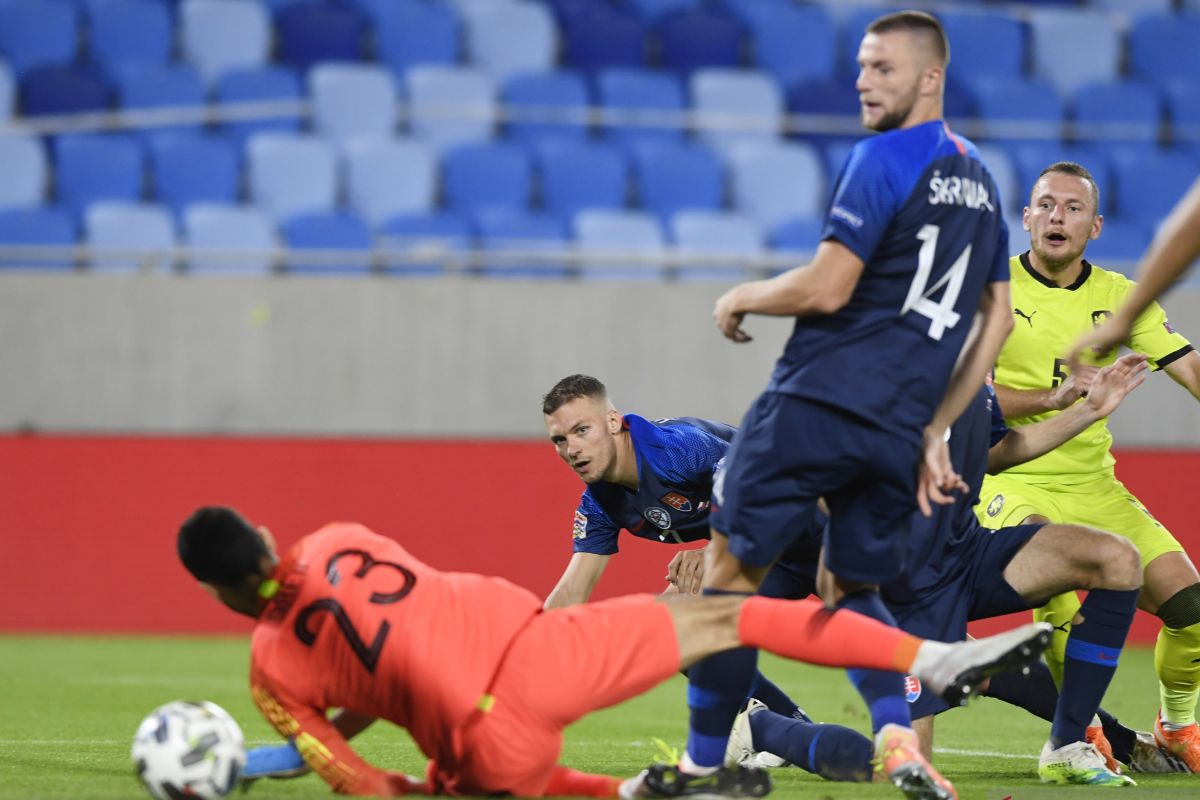 Divisi B Grup 2 UEFA Nations League, Ceko pukul Slowakia 3-1 untuk puncaki klasemen