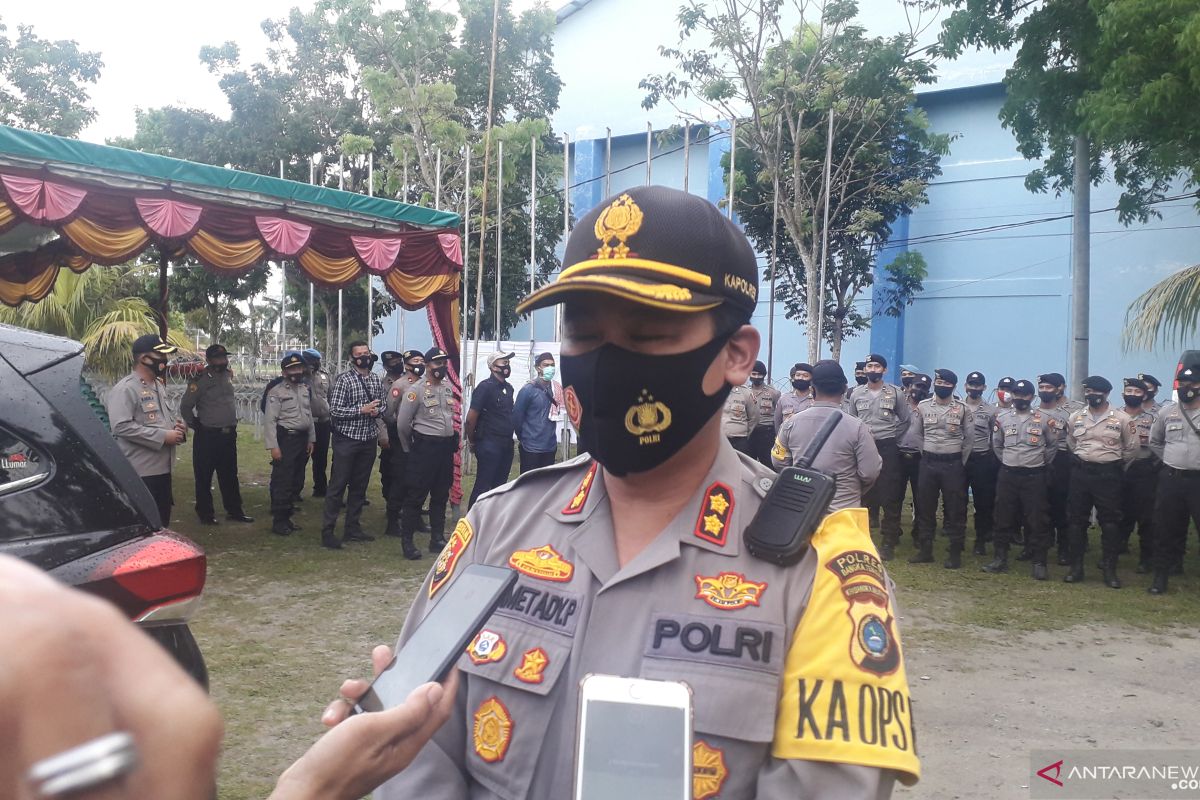 Polres Bangka Tengah lakukan pengamanan sesuai protokol kesehatan