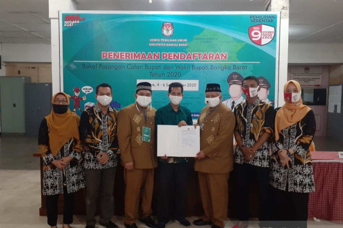 KPU Bangka Barat terima tiga pendaftar calon peserta Pilkada 2020