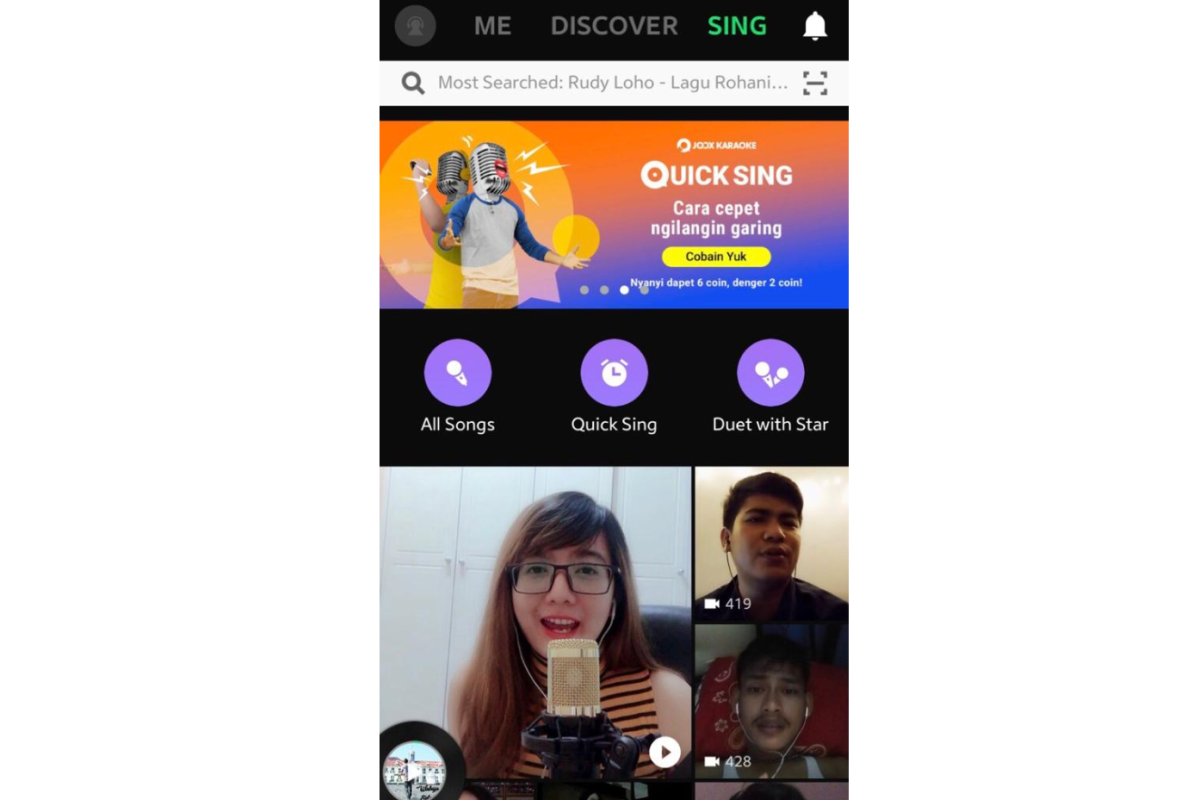 Quick Sing, fitur karaoke JOOX sembari bisa ikut tantangan SEVENTEEN