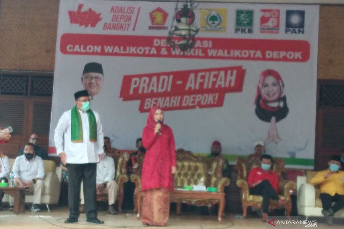 Pasangan Pradi-Afifah didukung 12 Partai optimistis bisa menang