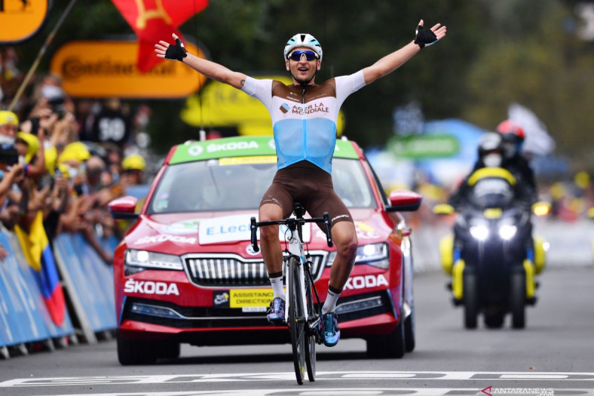 Nans Peters juarai etape delapan Tour de France, pinot terjatuh