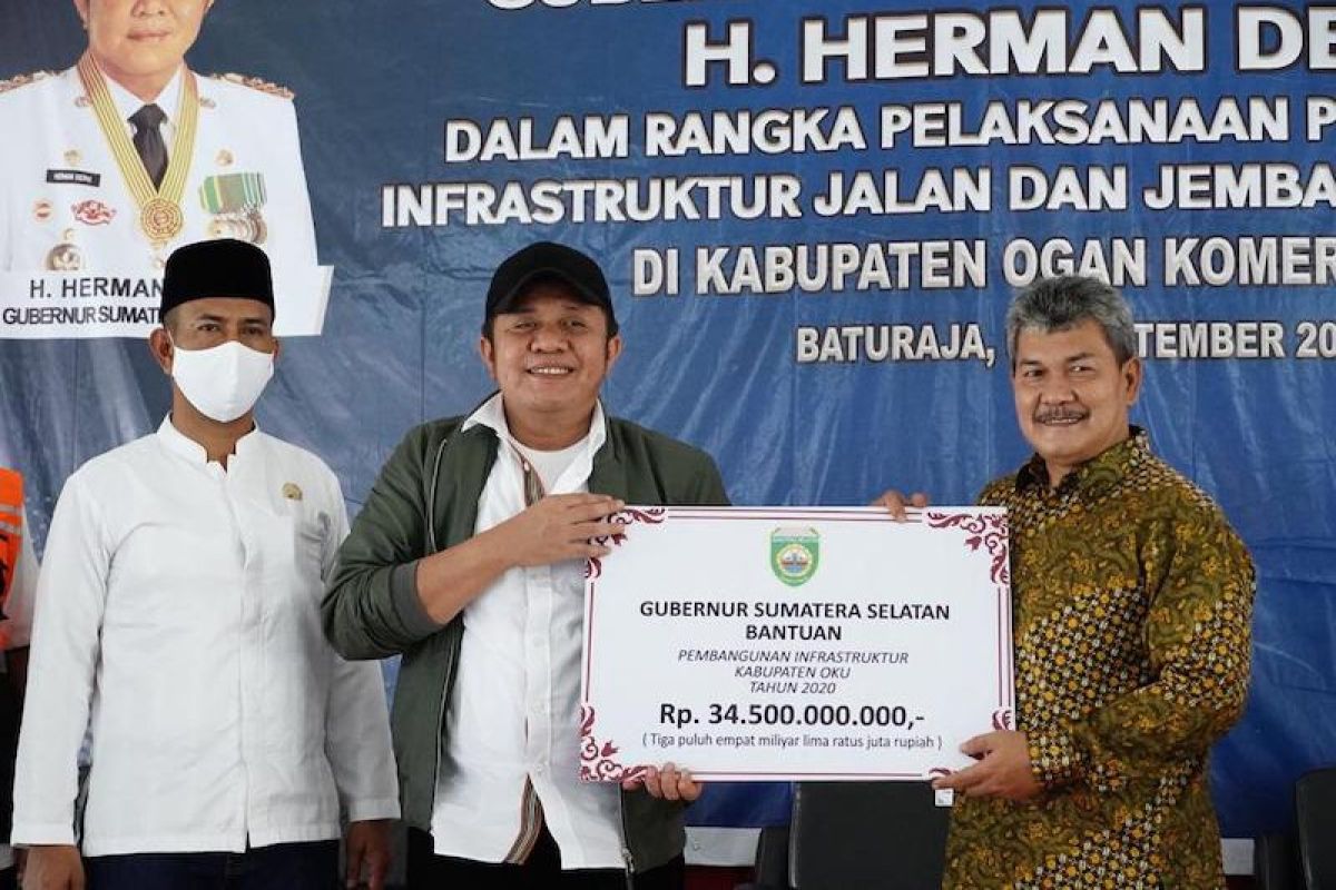 Gubernur Sumsel kucurkan bantuan  Rp81 miliar ke Kabupaten OKU