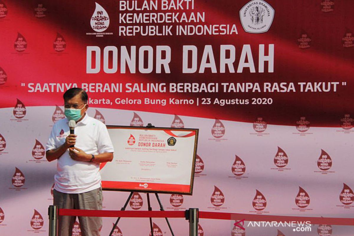 JK ajak masyarakat tingkatkan kepedulian donor darah saat pandemi