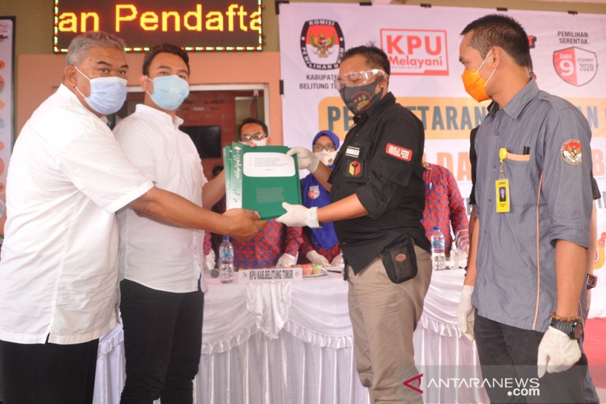 Dua paslon mendaftar di KPU Belitung Timur