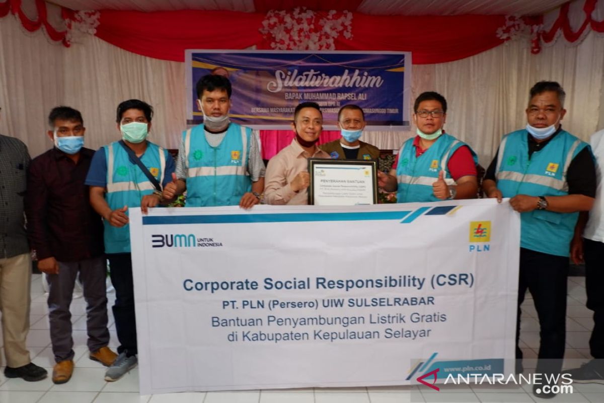 PLN salurkan listrik gratis bagi 1.000 pelanggan di Kabupaten Selayar