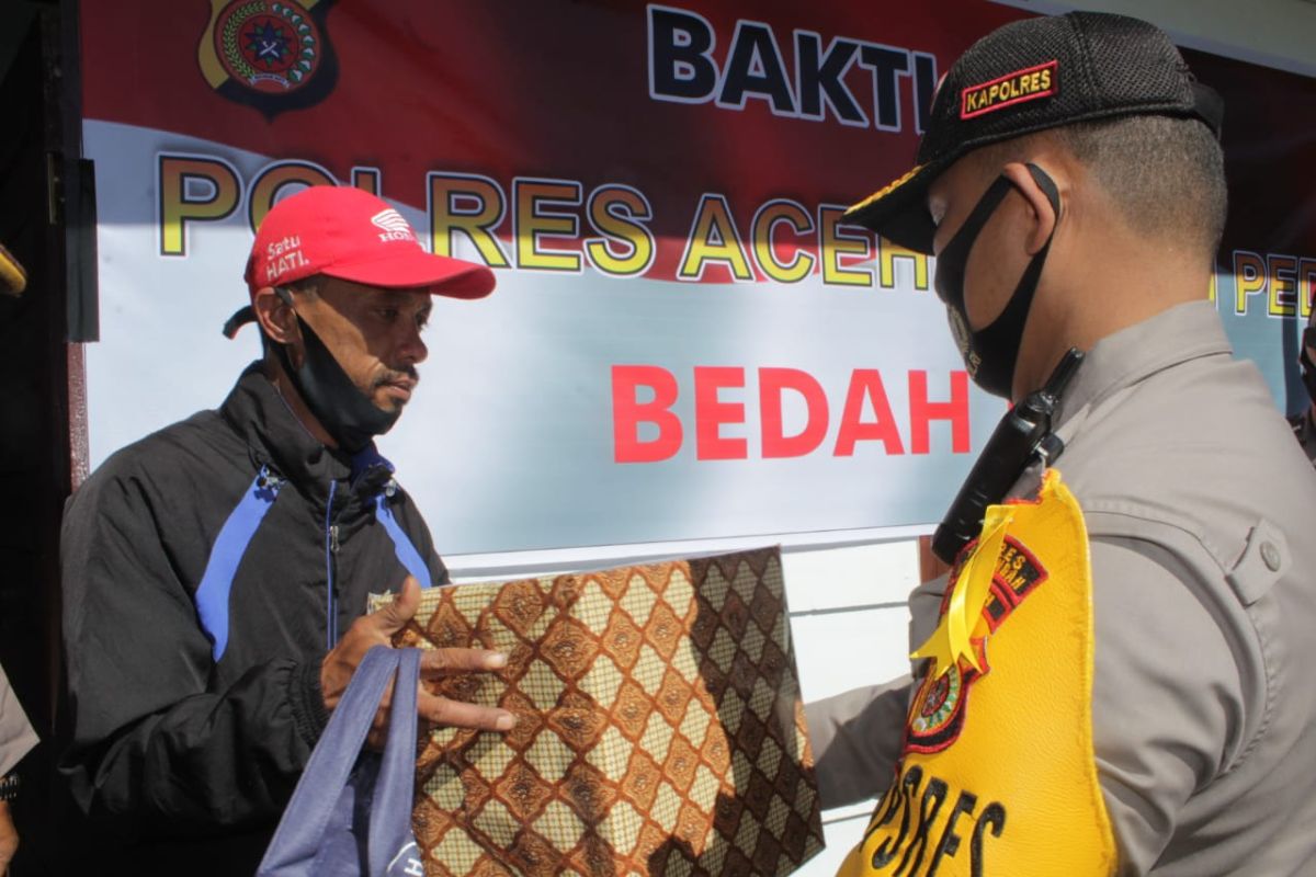 Polres Aceh Tengah bantu rumah layak huni untuk pensiunan Polri