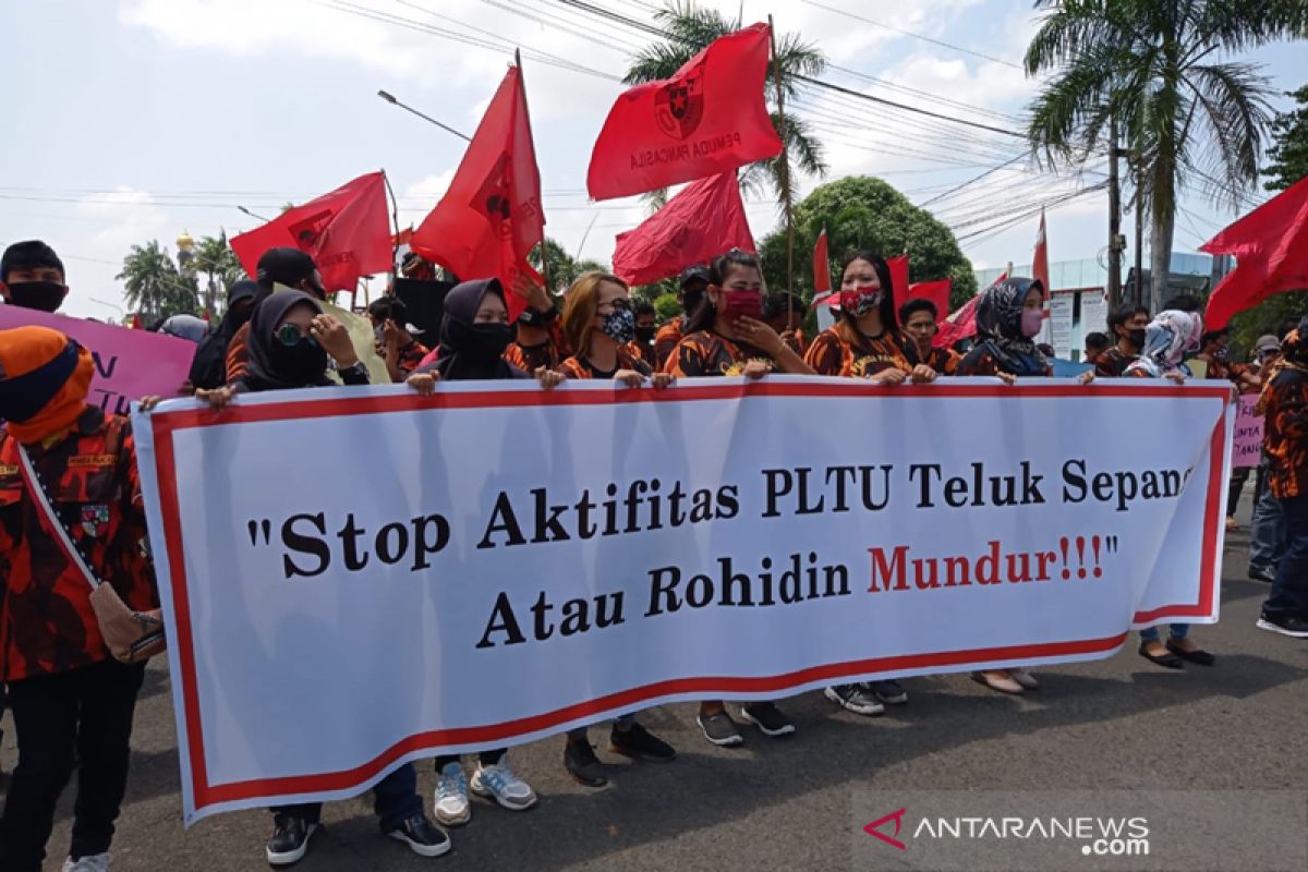 Pemuda Pancasila minta gubernur Bengkulu tidak keluarkan izin operasi PLTU Teluk Sepang