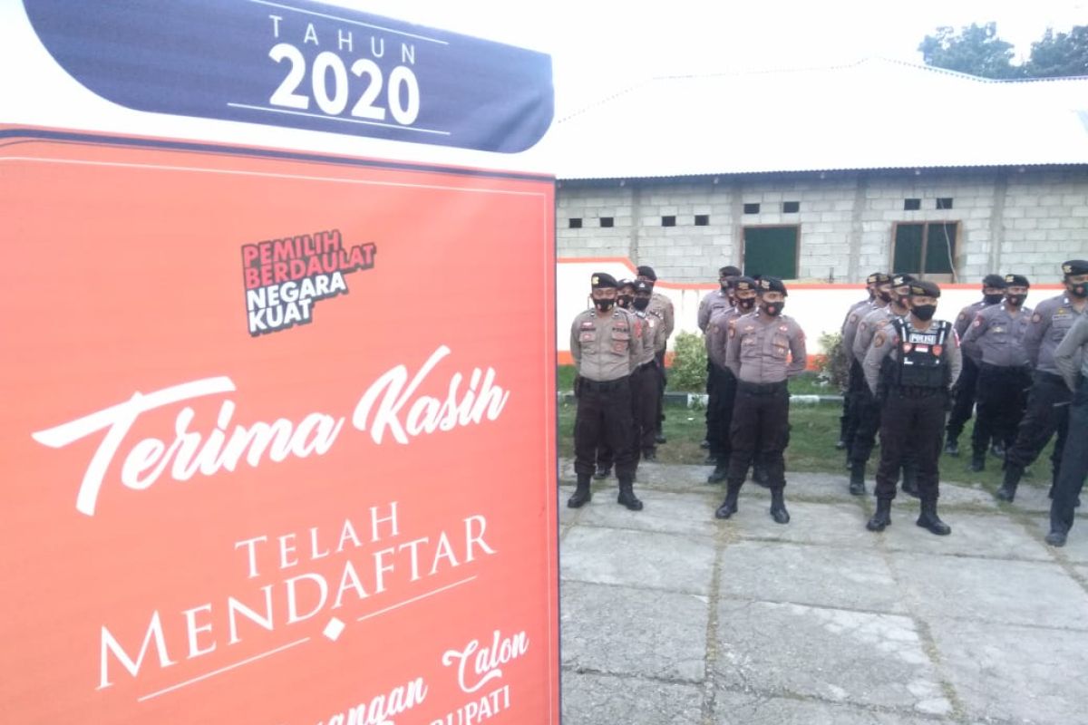 Polres Gorontalo terjunkan 184 personel amakan tahapan awal Pilkada