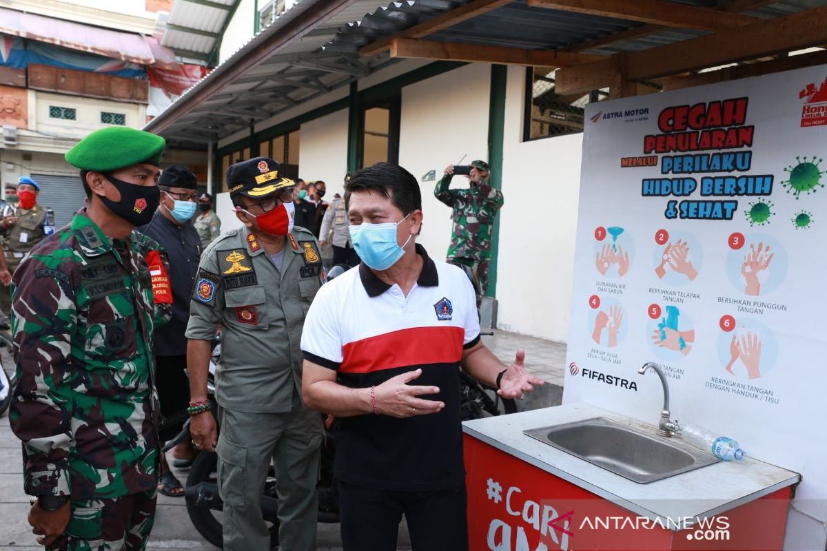 Bupati Klungkung sidak pemakaian masker di pasar