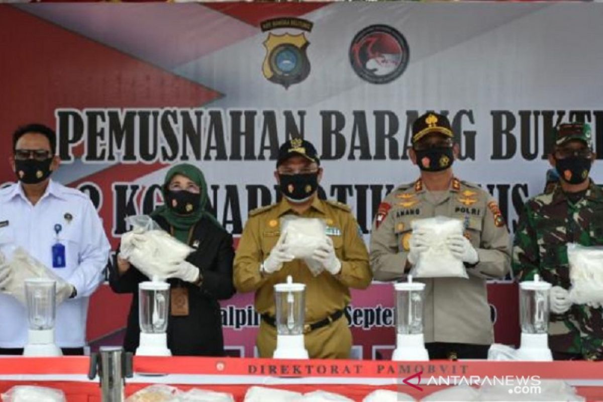 Gubernur Babel apresiasi polisi ungkap sabu 211,2 kilogram