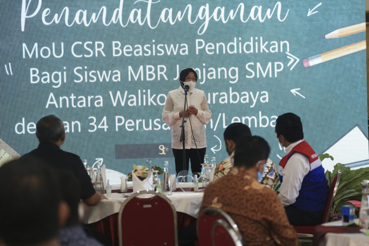 36 perusahaan di Surabaya beri beasiswa pendidikan senilai Rp4 miliar