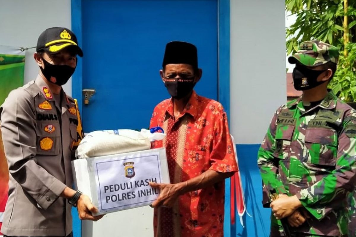 Kapolres dan Dandim 0314 Inhil resmikan program bedah rumah