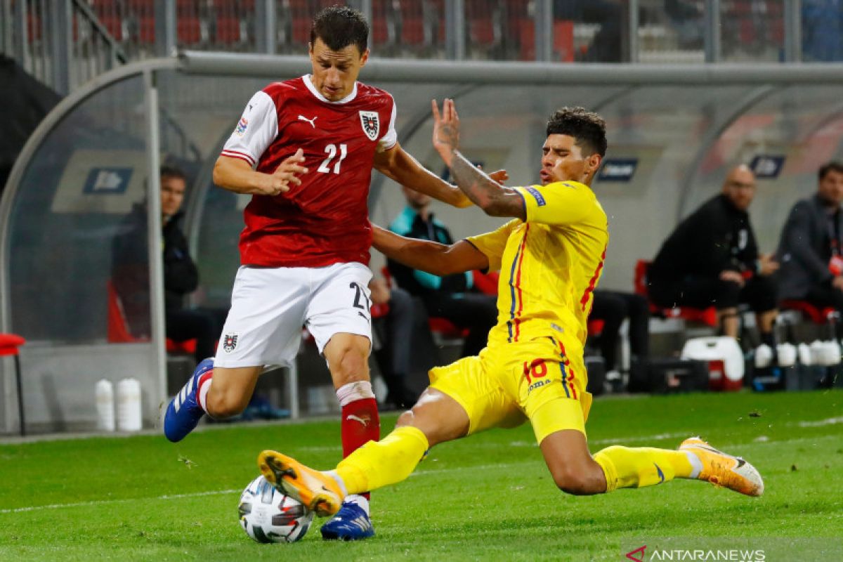 Rumania ambil alih pucuk klasemen Grup B1 setelah tundukkan Austria 3-2