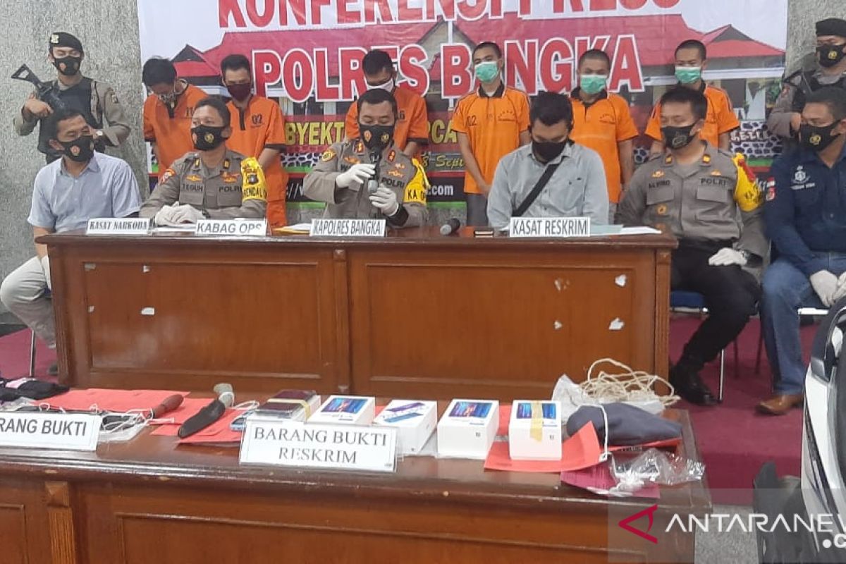 Satnarkoba Polres Bangka amankan dua pelaku pengeder narkotika