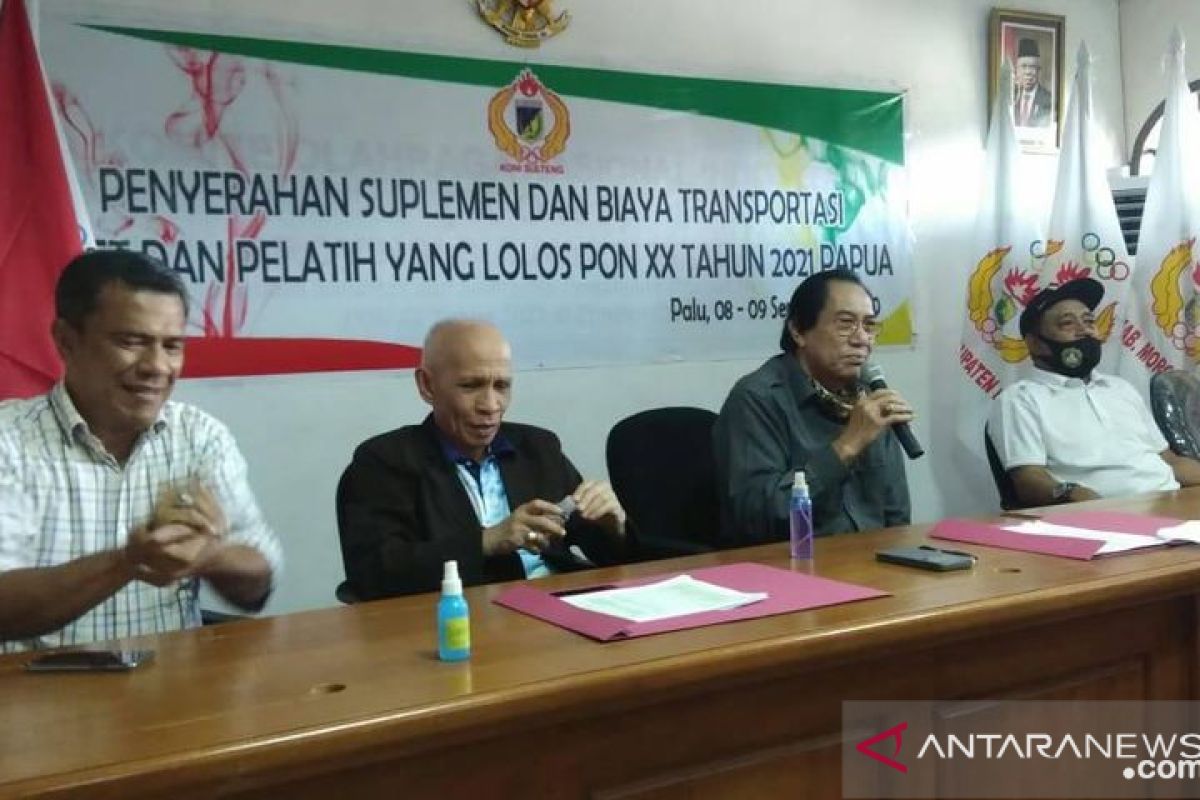 Gubernur Sulteng bantu uang suplemen dan transport atlet  PON berprestasi