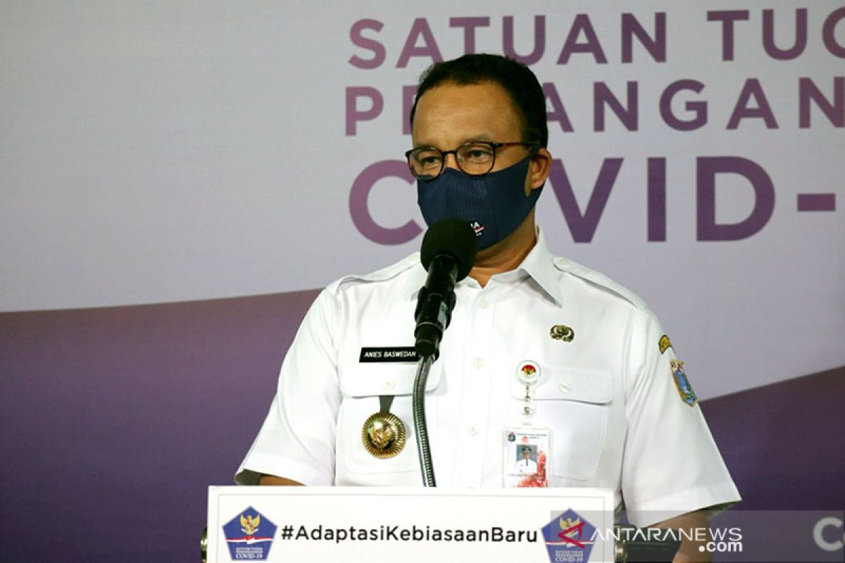 Anies batasi aktivitas perkantoran saat PSBB total 14 September