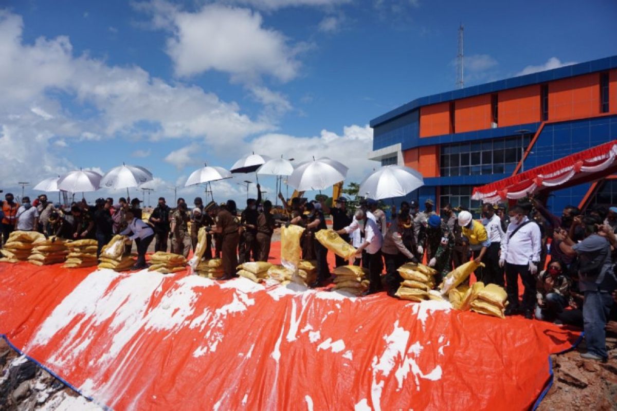 532,9 ton bahan peledak amonium nitrat dimusnahkan di Karimun