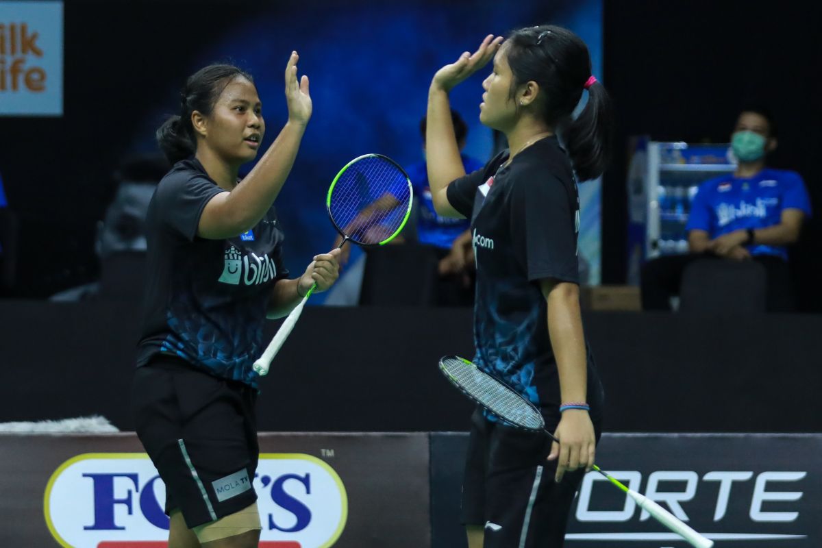 Lanny/Jesita bawa tim Garuda unggul atas tim Rajawali