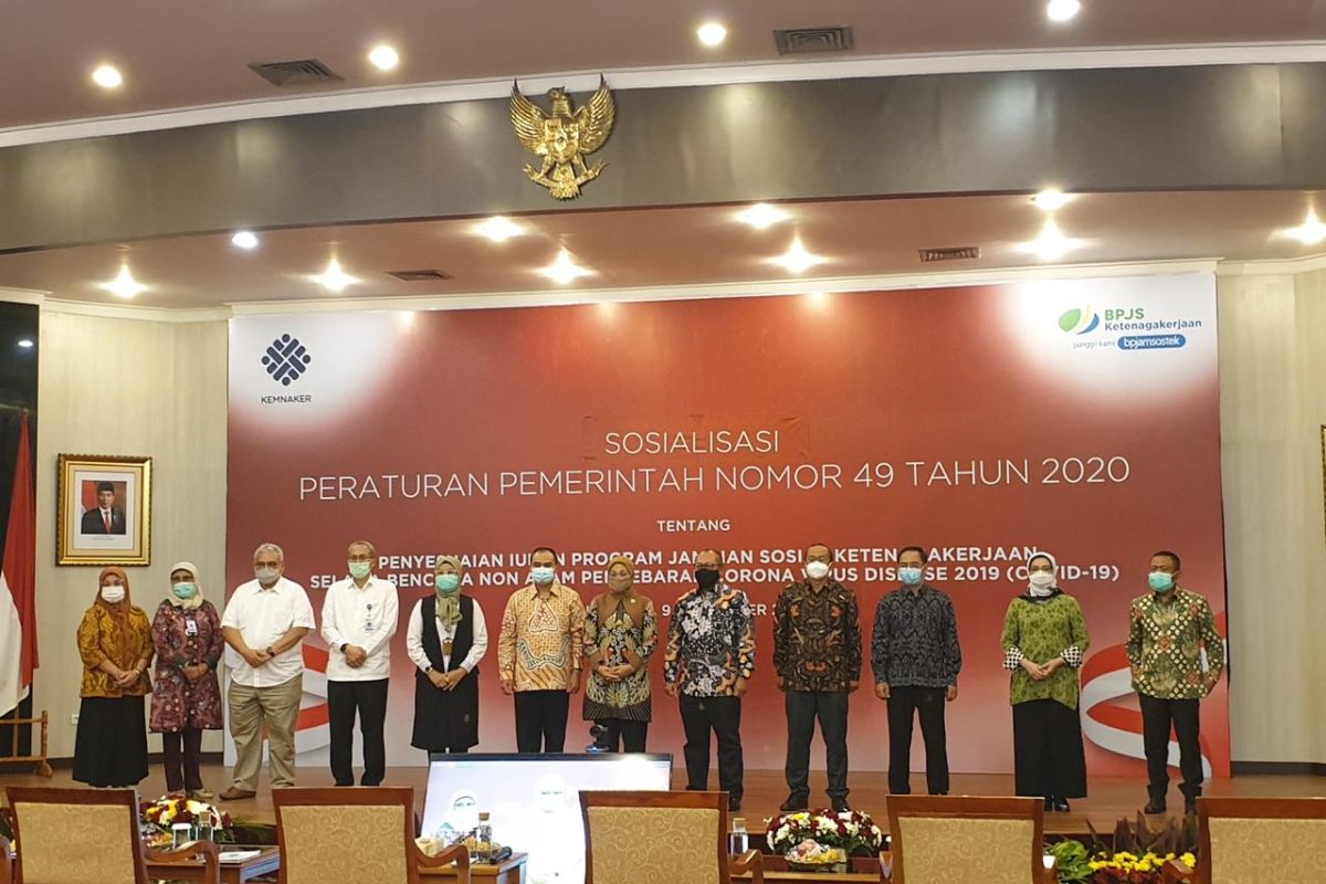 Pemerintah relaksasi iuran BPJAMSOSTEK terkait PP nomor 49 tahun 2020