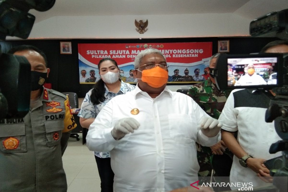 Sultra meluncurkan sejuta masker wujudkan Pilkada aman dari COVID-19