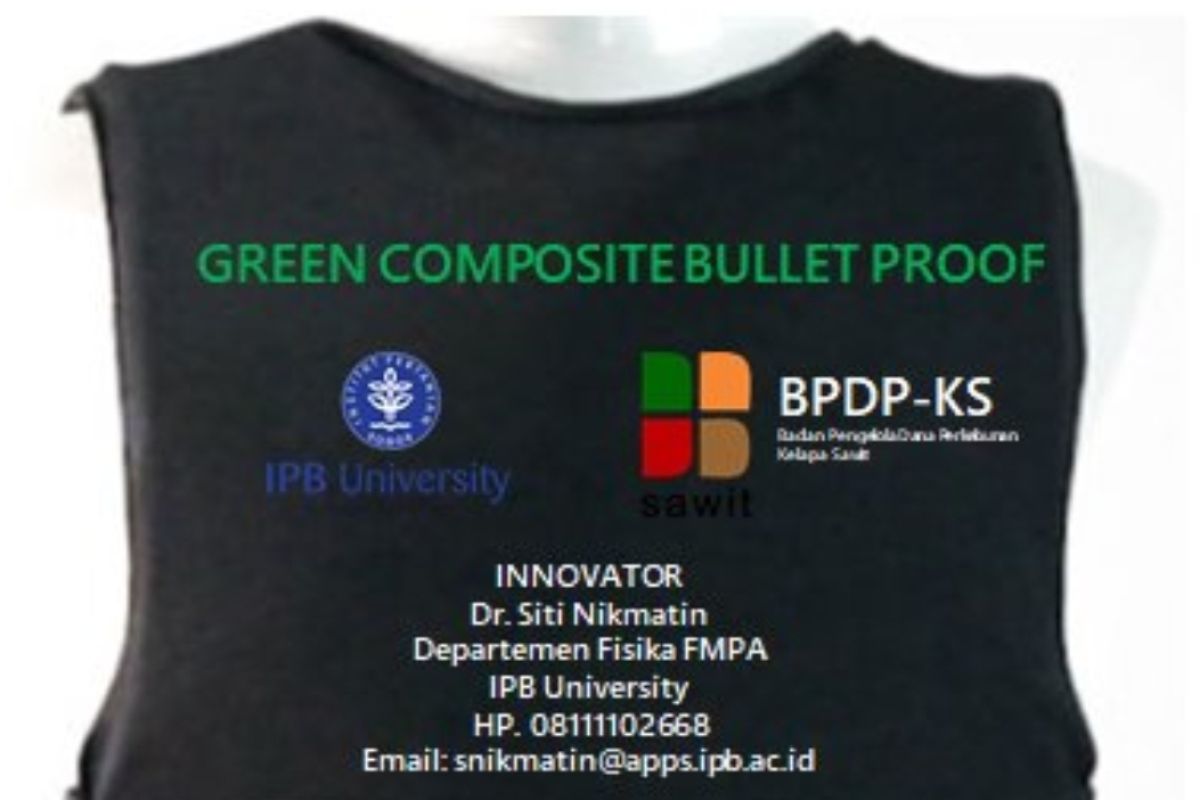 Dosen IPB University menciptakan baju antipeluru dari limbah sawit