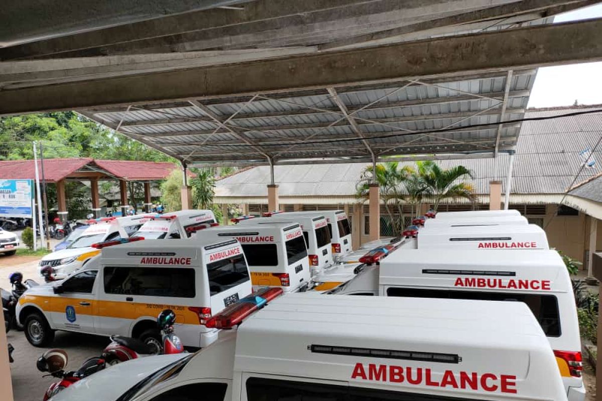 Dinkes Bangka  distribusi 12 unit mobil ambulance COVID-19