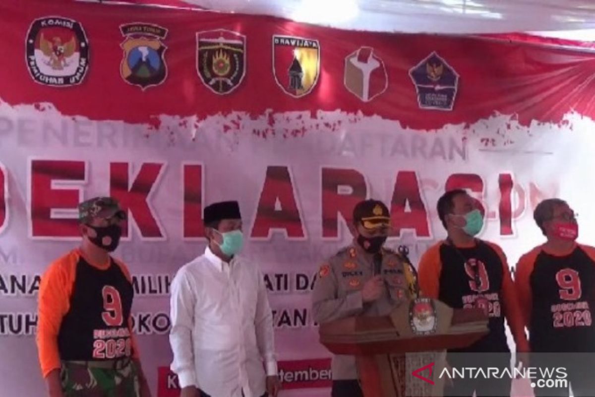 KPU Ngawi deklarasi penerapan protokol kesehatan pada Pilkada 2020