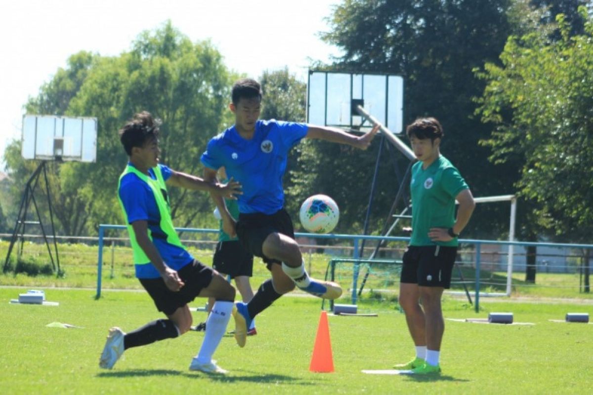 Timnas U-19 menjalani latihan pemulihan pascalaga kontra Kroasia