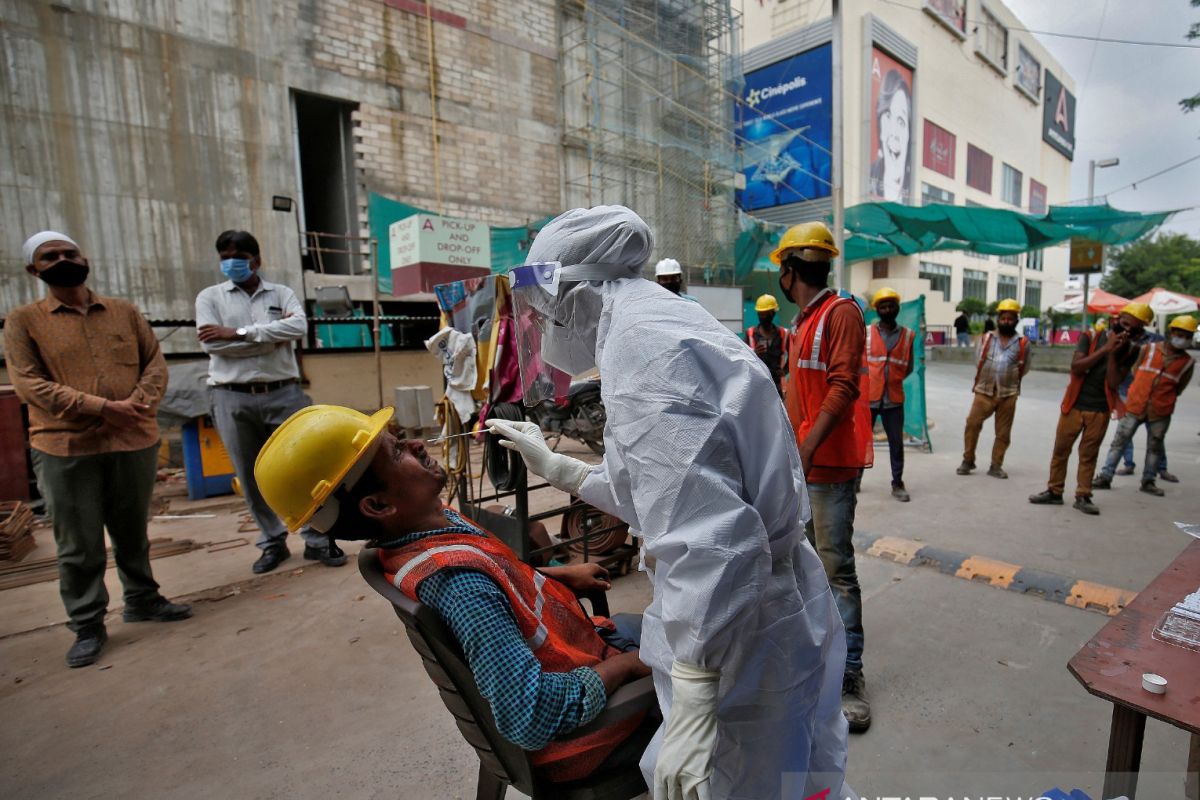 Kasus virus corona di India mencapai 4,85 juta