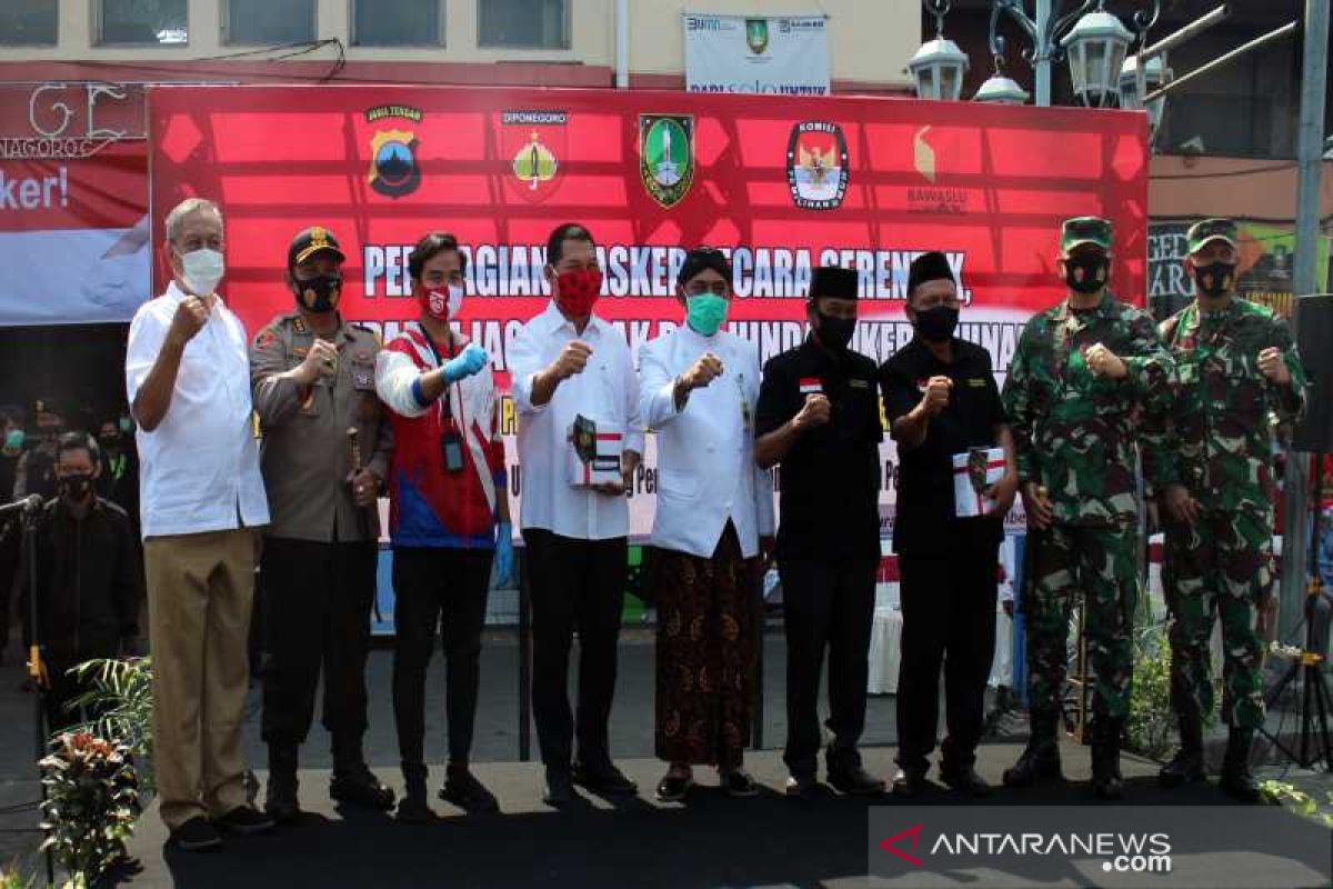 Wali Kota Surakarta: Penegakan pakai masker berlaku tanpa terkecuali