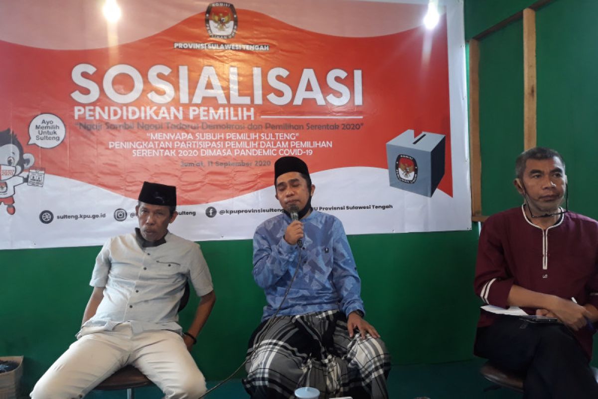 KPU Sulteng  harapkan tokoh agama bantu sosialisasi bahaya politik uang