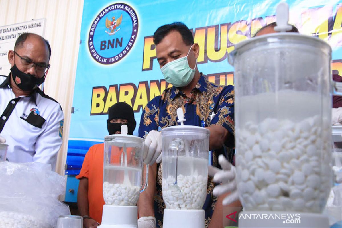 BNNP Kalteng musnahkan 400 ribu obat zenith senilai Rp4,8 miliar