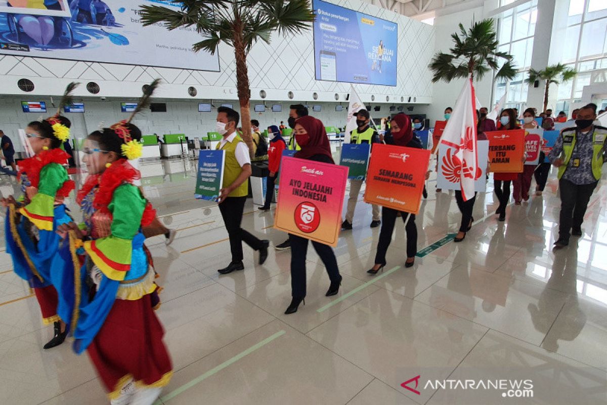 Bandara Ahmad Yani Semarang kampanyekan Terbang Aman dan Sehat