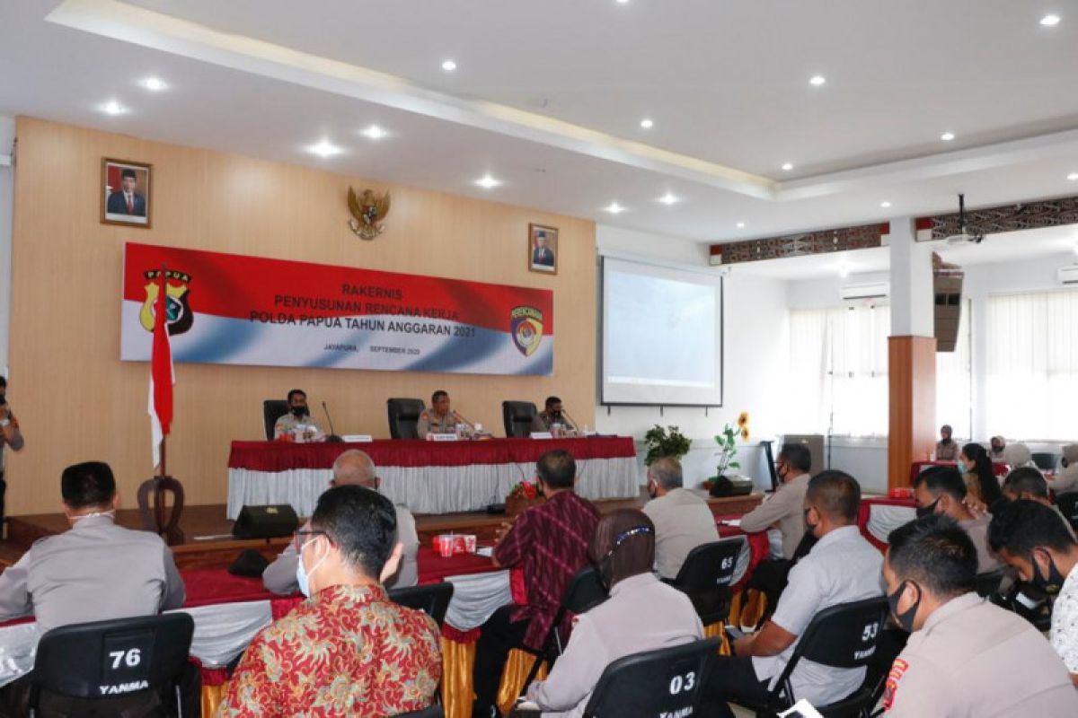 Polda Papua gelar rakernis penyusunan rencana kerja 2021