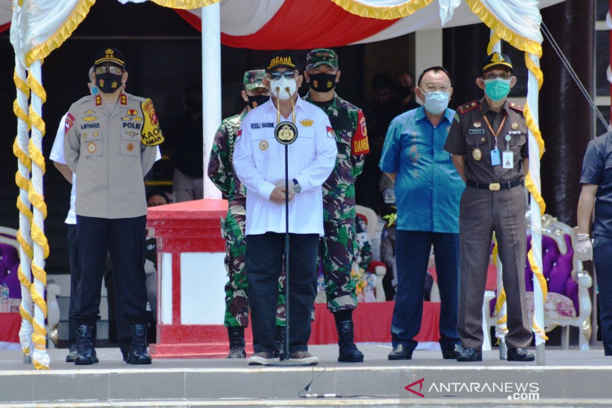 Polda Gorontalo bagikan 50.000 masker untuk masyarakat