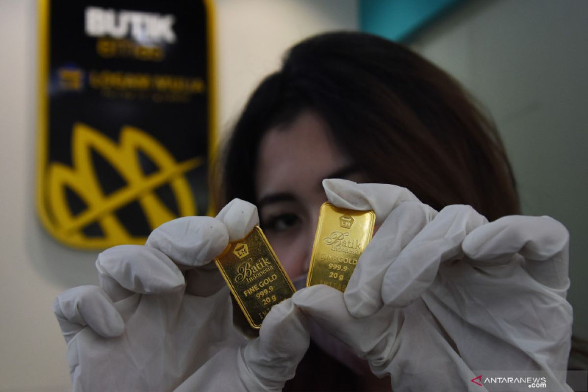 Harga emas Antam hari ini naik Rp4.000 jadi Rp1,068 juta per gram